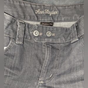 Ann Taylor Modern Fit Lindsay Waist Gray Women's Jeans Size 8- Barely Worn-VGUC!